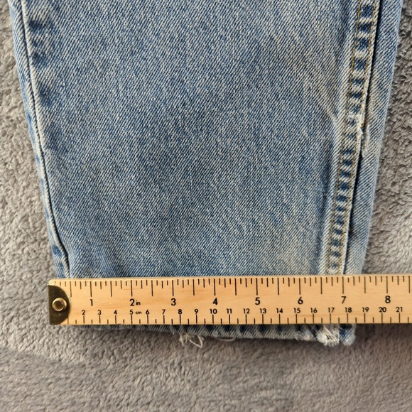 Vintage 90s Levis Jeans 26x30 Blue Light Wash Faded Straight Denim Cotton - Picture 7 of 12